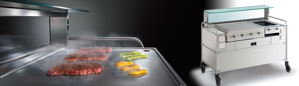 ゴーストキッチンの課題を解決する無煙調理ワゴン「アイスフィンク」