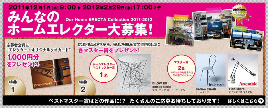 みんなのホームエレクター大募集！