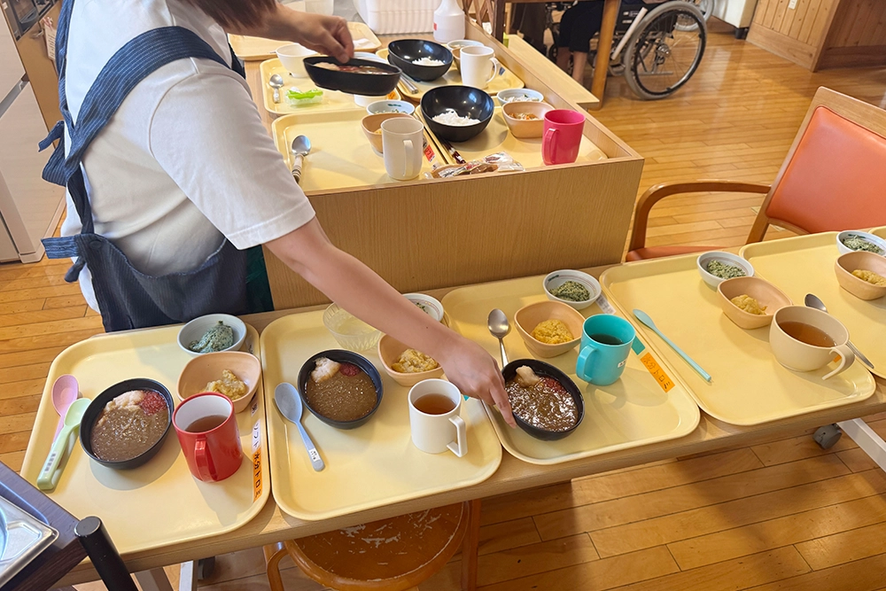 配膳の様子