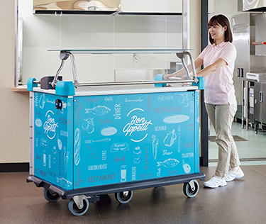 大型キャスターでらくらく移動