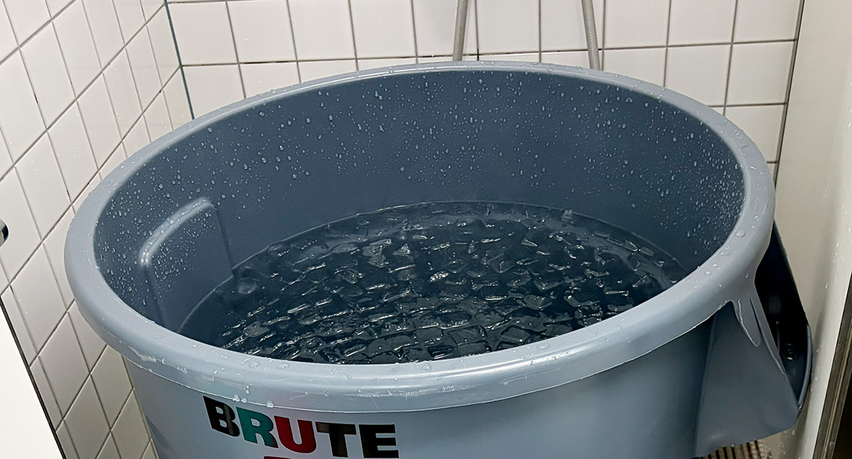 ブルートコンテナのアイスバス