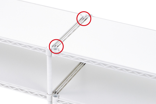 フラットシェルフ 2列連結時イメージ画像