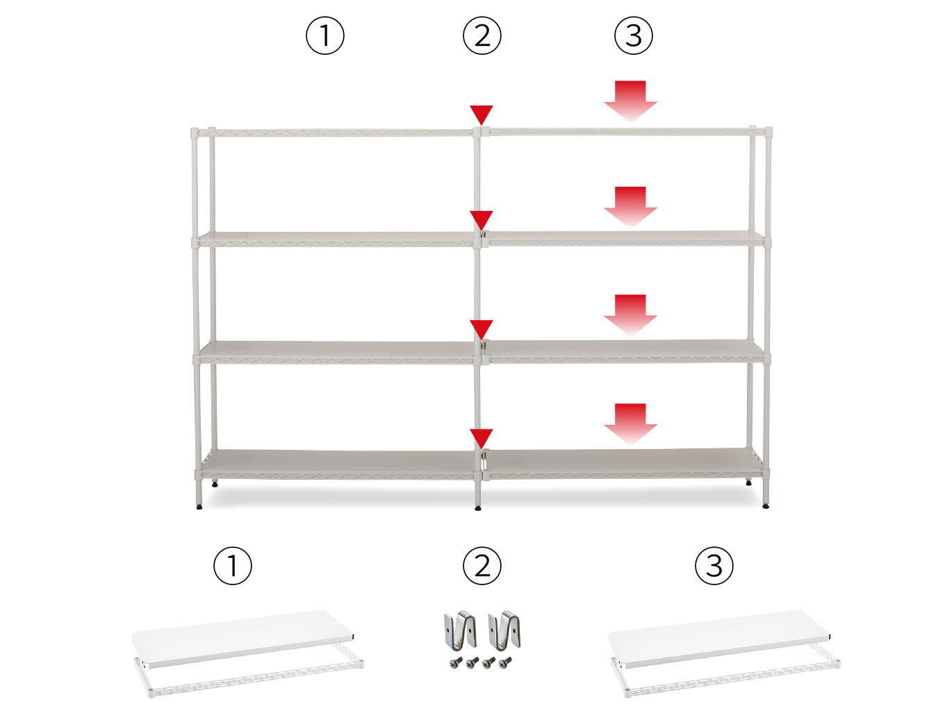 アドオンコネクターを使った組立例