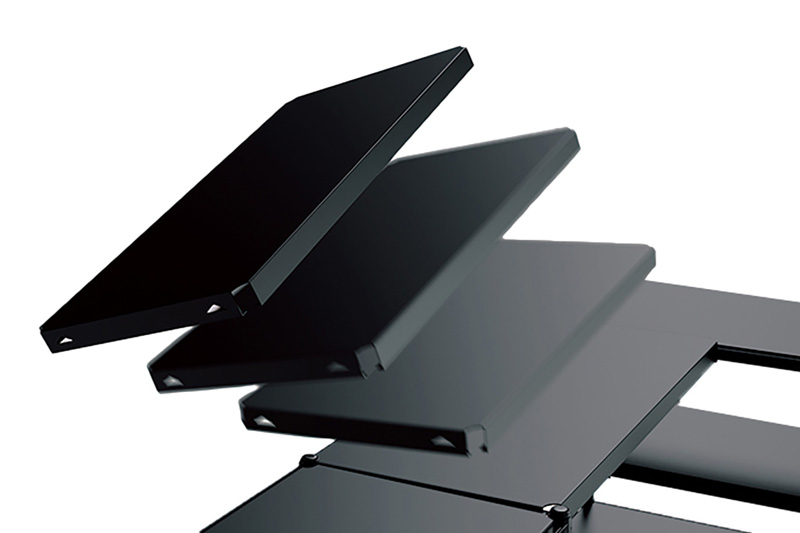 天板をはめ込むだけでフラットに