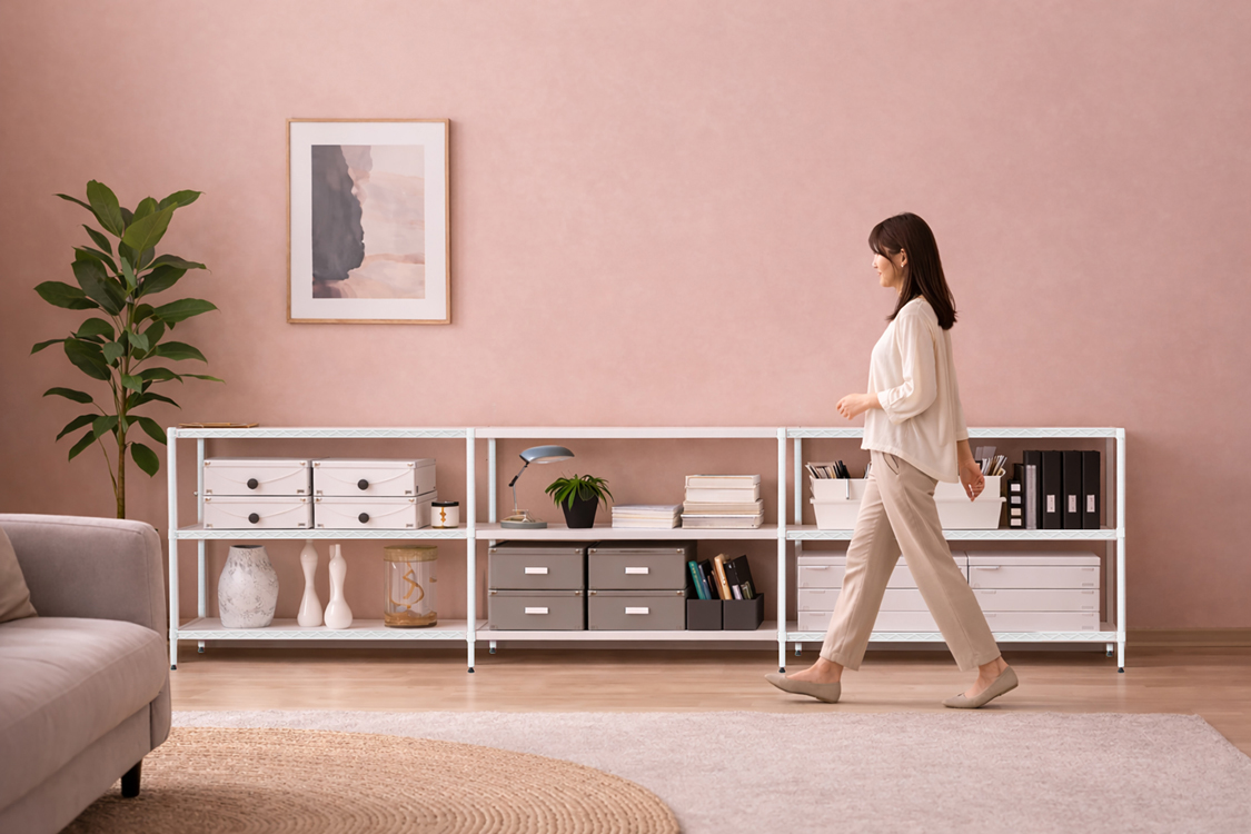 ローボードで空間を広く