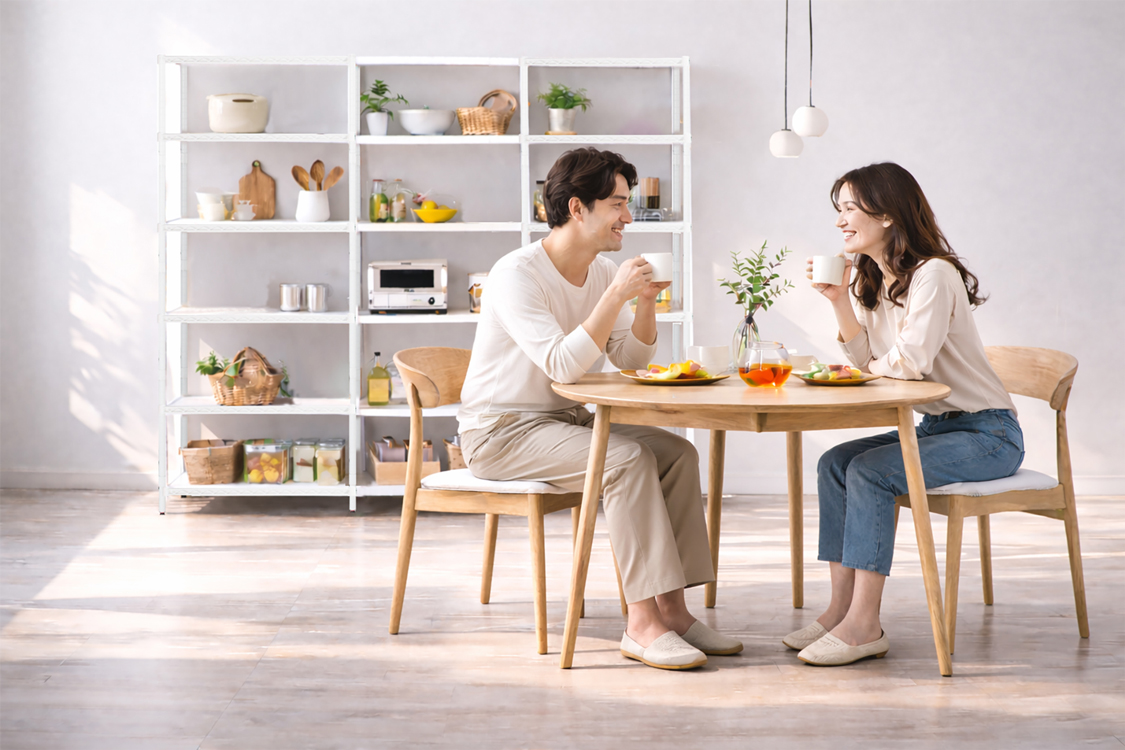 リビングの飾り棚に