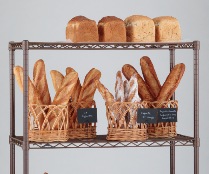 オーダーシェルフ ブラウン 使用イメージ