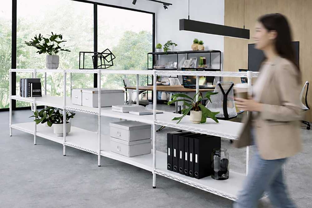 ディスプレイがそのまま間仕切りに