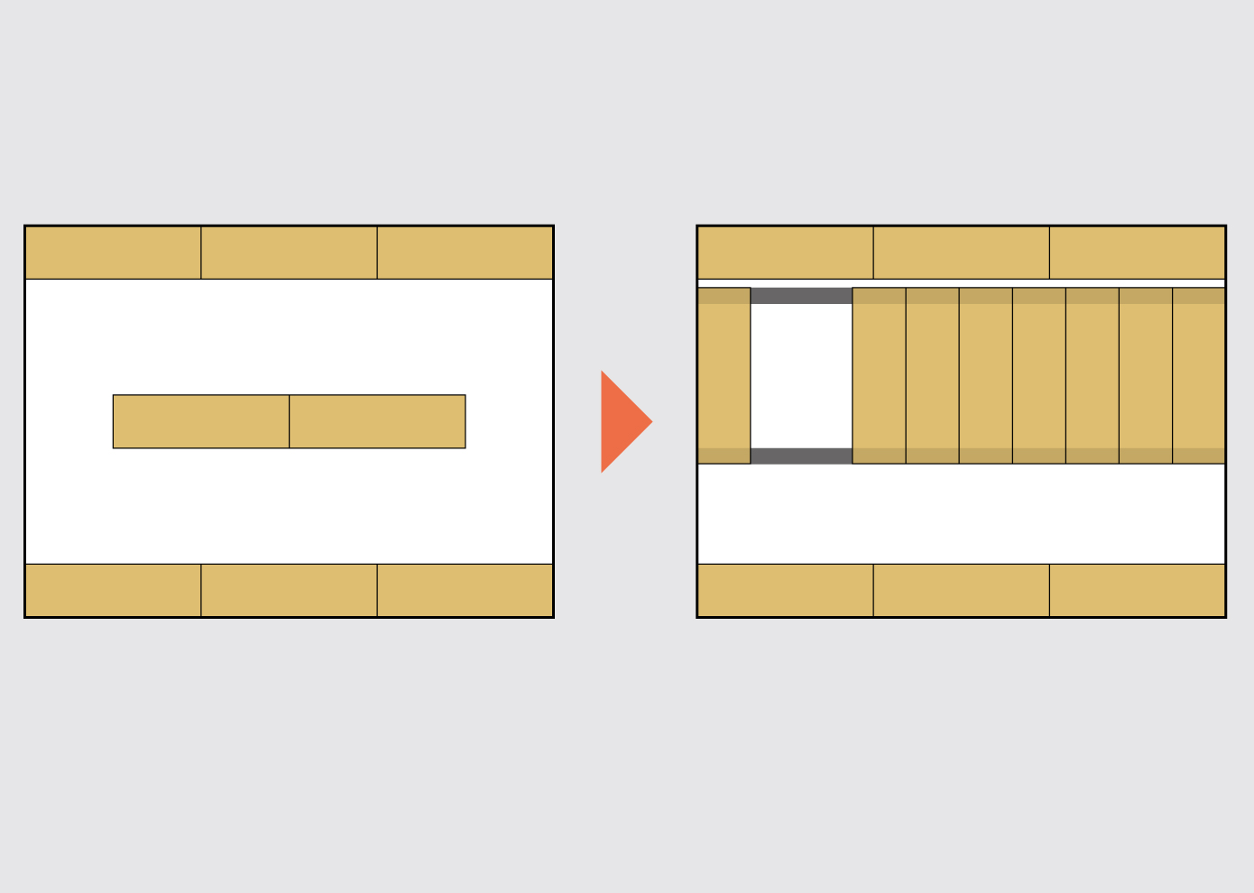 オフィスでの収納イメージ